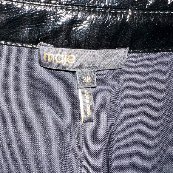 Maje Medium twill vinyl print mini dress - Picture 10 of 10